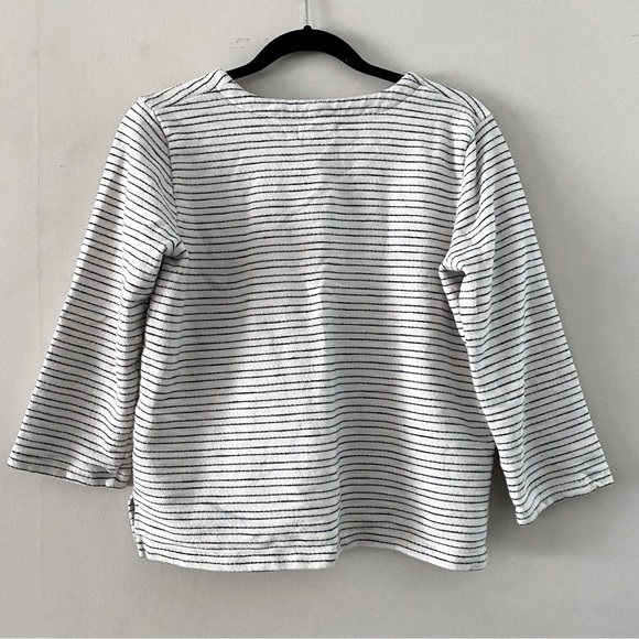 Madewell Striped Lace Up Top Size Small - Picture 5 of 8
